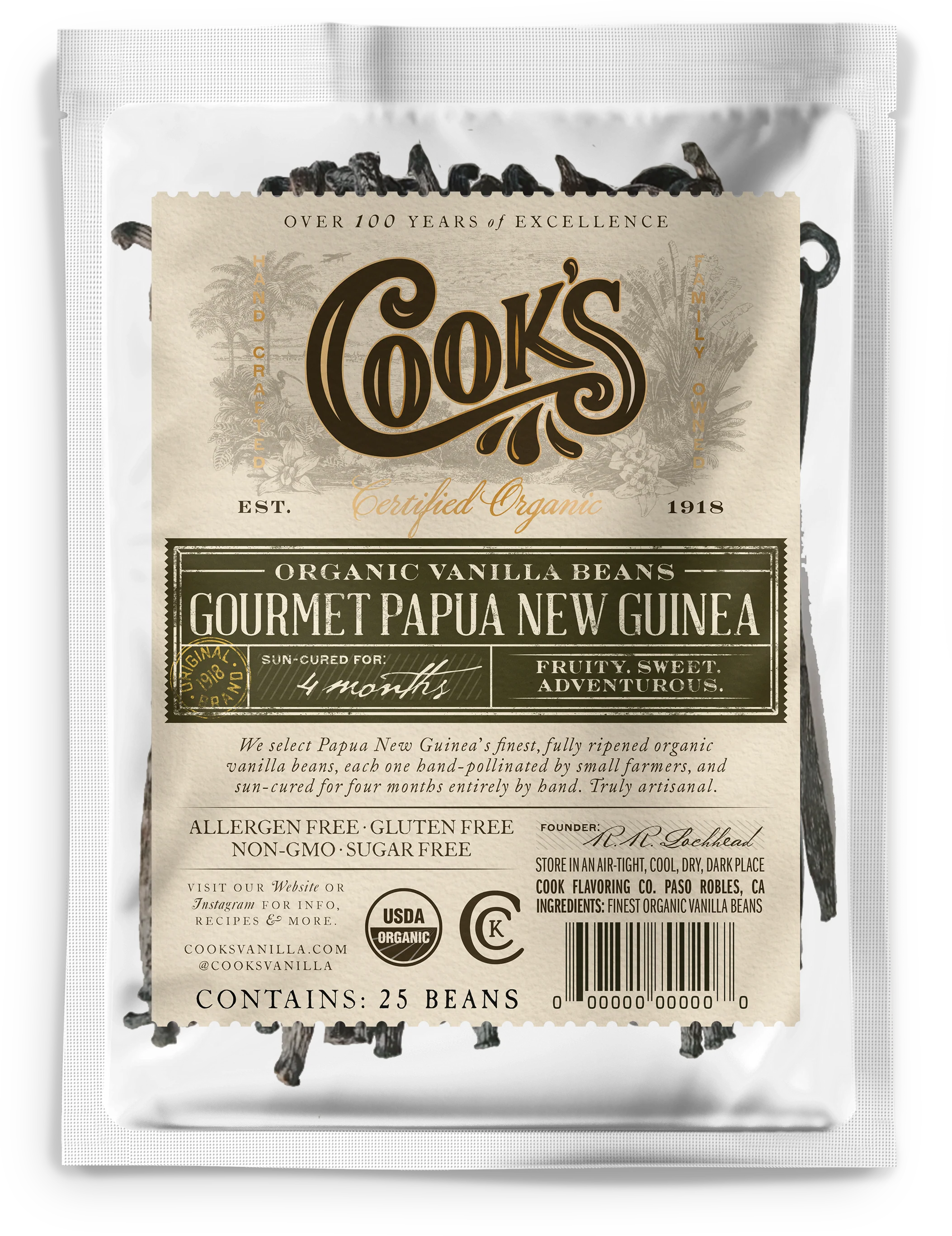 Organic Gourmet Papua New Guinea Vanilla Beans | Wholesale